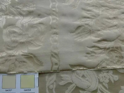 By yard Scalamandre Lelievre Valosnei Silk/Cotton Damask IVORY GOLD  MSRP$500+