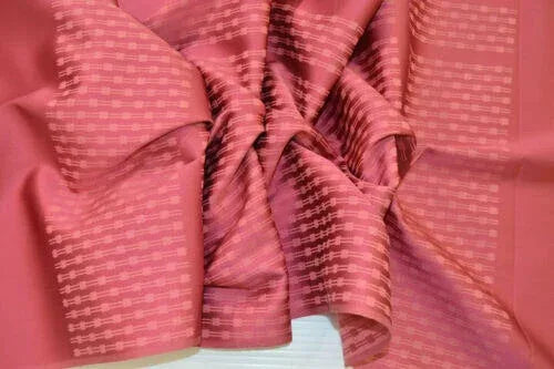 Nishijin New Silk Kimono Bolt:unique Stripe Pink Red @a35 11.4mx37cm (448x14.5"