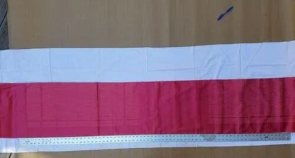 Nishijin New Silk Kimono Bolt:unique Stripe Pink Red @a35 11.4mx37cm (448x14.5"