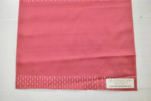 Nishijin New Silk Kimono Bolt:unique Stripe Pink Red @a35 11.4mx37cm (448x14.5"