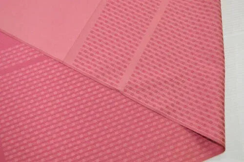 Nishijin New Silk Kimono Bolt:unique Stripe Pink Red @a35 11.4mx37cm (448x14.5"