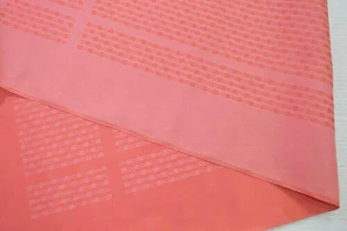 Nishijin Kyoto New Silk Bolt:unique Stripe Coral Pink@a21 11.4mx37cm (448x14.5"