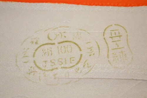 New Bolt 100%silk Kimono:orange Colourful Camellia@v56+ 9.5mx36cm (374" X14.1")