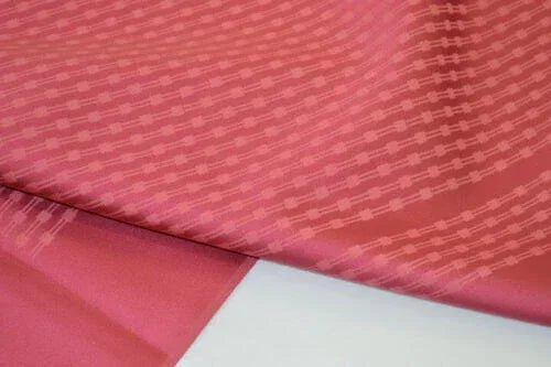 Nishijin New Silk Kimono Bolt:unique Stripe Pink Red @a35 11.4mx37cm (448x14.5"
