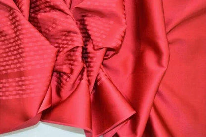 Nishijin Kyoto New Silk Kimono Bolt: Red @a28 11.4mx37cm 448x14.5"