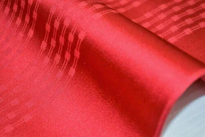 Nishijin Kyoto New Silk Kimono Bolt: Red @a28 11.4mx37cm 448x14.5"