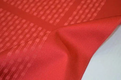 Nishijin Kyoto New Silk Kimono Bolt:unique Stripe Pink Red @a7 11.4mx37cm