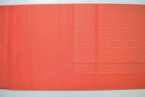 Nishijin Kyoto New Silk Kimono Bolt:unique Stripe Coral Pink@a11 11.4mx37cm (448x14.5"