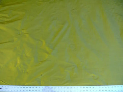 Bty Kravet Designer Silk Dupioni Chartreuse Green Golden Iridescent #1282