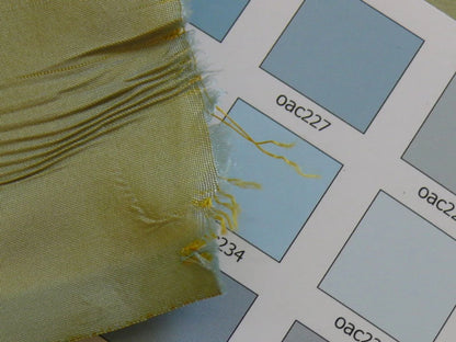 Schumacher Silk Taffeta Light Jade - Green with Gold - 1.6 yards