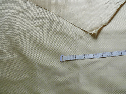 High End 100% Silk Mini Check "salt" Bright White Heavy! MSRP USD275/Y