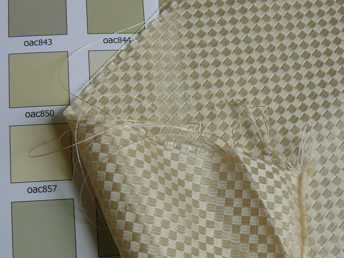 High End 100% Silk Mini Check "salt" Bright White Heavy! MSRP USD275/Y