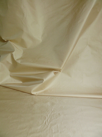 High End 100% Silk Mini Check "salt" Bright White Heavy! MSRP USD275/Y