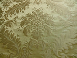 by yard 100% Silk Damask Classy Lotus "sesame" Bright Gold Yellow