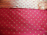 Diamond Dot Stripe Reversible Silk - Mulberry Magenta Red Yellow Green