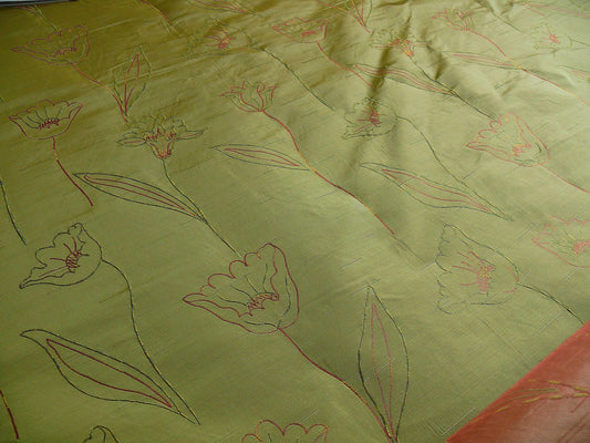 Tulip Mod Picasso Silk Lampas - Green