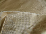 High End 100% Silk Mini Check "blond" Gold Heavy! MSRP USD275/Y