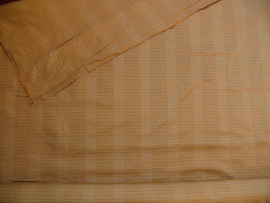 Goldspun Piano Key Jacquard Silk - Metallic Brown Gold