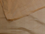 100% Silk Jacquard Piano Key Texture "flax" Gold Ecru Khaki
