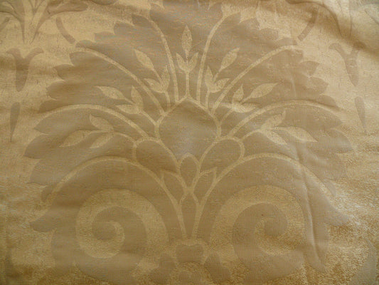 Lariat Paisley Damask Silk - Tan