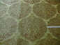 Aged Metal Large Medallion Silk Lampas - Lime Green/Brown/Khaki