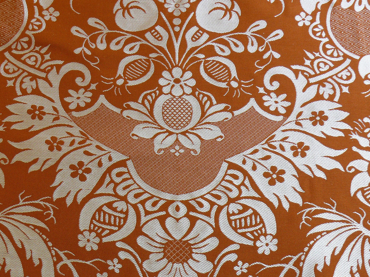 Scalamandre Chippendale Silk Lampas Jacquard - Artichoke Multi