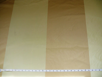 By Yard Lee Jofa Tennyson Stripe "Cream" Wide Stripe Silk Taffeta Beige MSRP USD 256/Y
