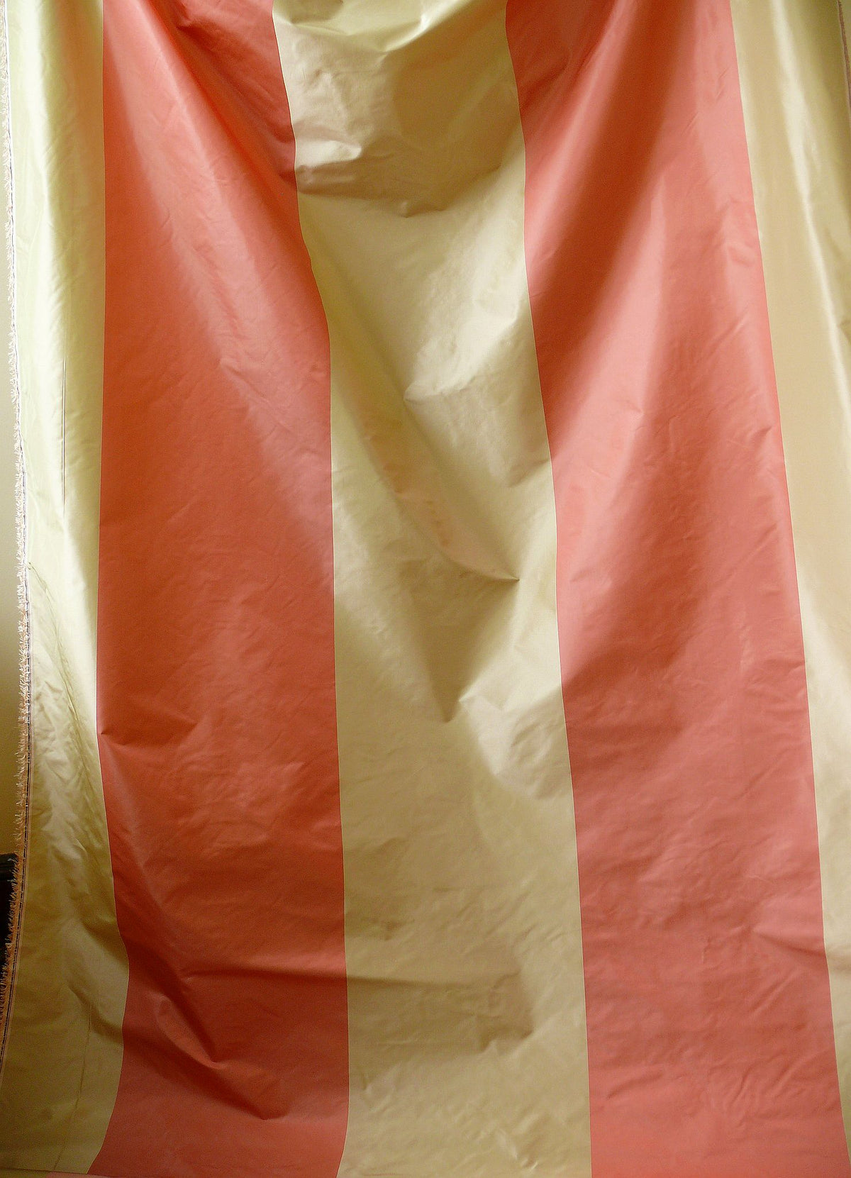 By yard Lee Jofa Tennyson Stripe "rose" Wide Stripe Silk Taffeta Pink MSRP USD 256/Y