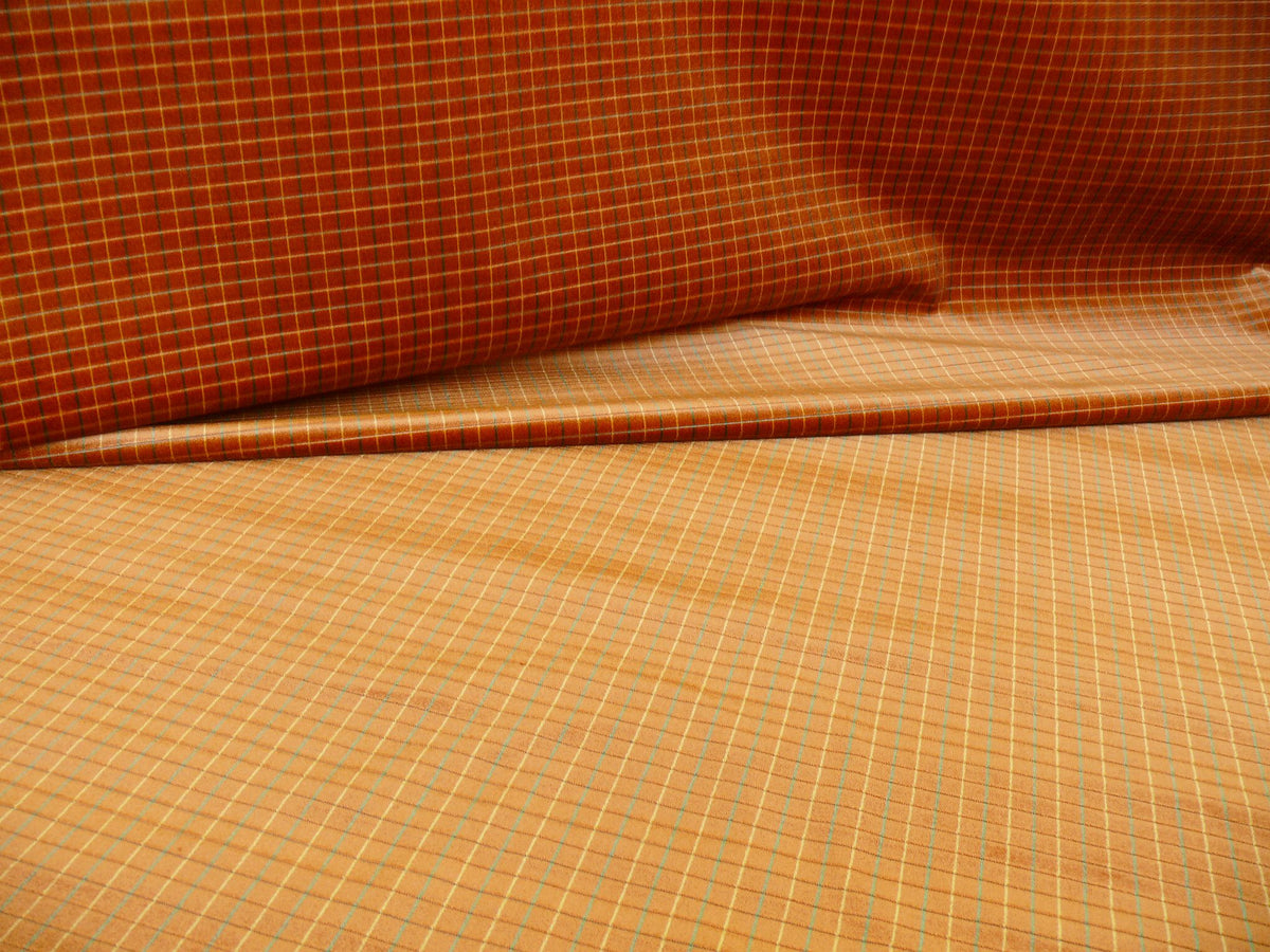 Lee Jofa Figaro Velvet Check Spice Gold Bty