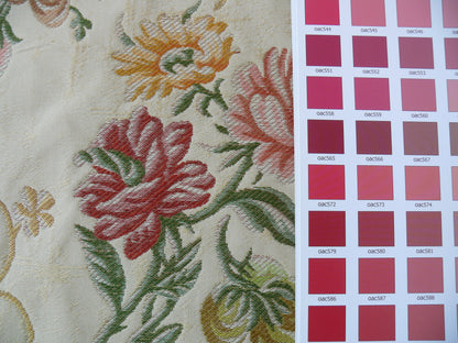 Lee Jofa Mansart Lampass French Court Flower Rose Bouquet Cameo White MSRP USD269/y