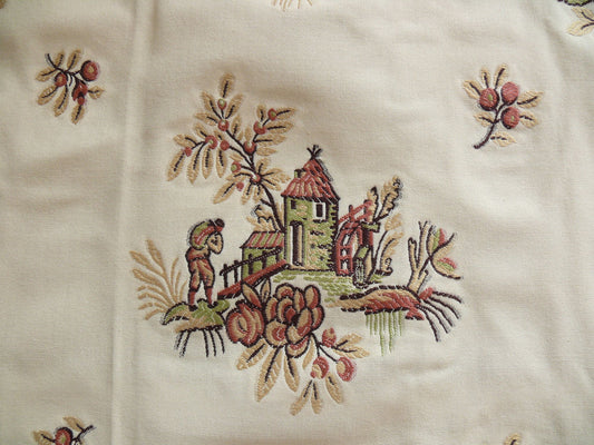 By yard Lee Jofa Siam Weave Mill French Toile Fil Coupe Mandarin Red Viscose MSRP USD 296/y