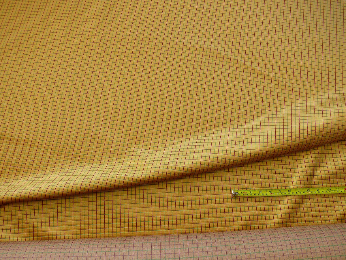 Lee Jofa Figaro Velvet Check Gold Gilt - By the Yard
