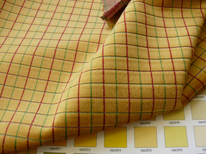 Lee Jofa Figaro Velvet Check Gold Gilt - By the Yard