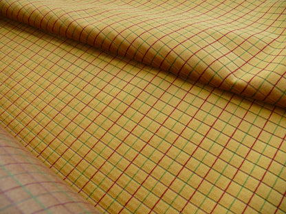 Lee Jofa Figaro Velvet Check Gold Gilt - By the Yard