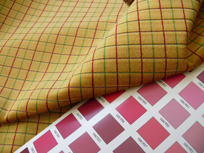 Lee Jofa Figaro Velvet Check Gold Gilt - By the Yard