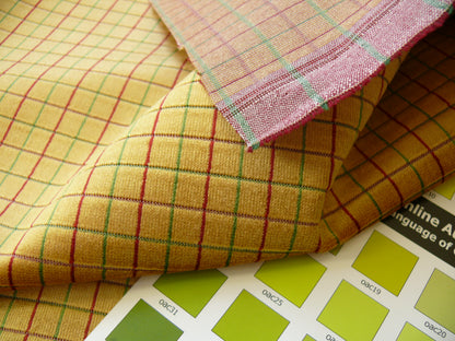 Lee Jofa Figaro Velvet Check Gold Gilt - By the Yard