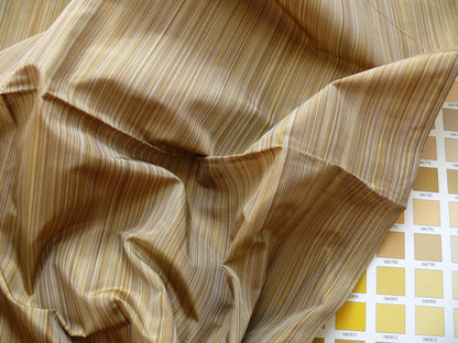 Kravet Prism 100%silk Taffeta Copper Yellow 1.6y Strie