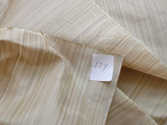 Grey Ivory 100%silk Taffeta Strie Pin Stripe 1.7y Kravet Rt$169/