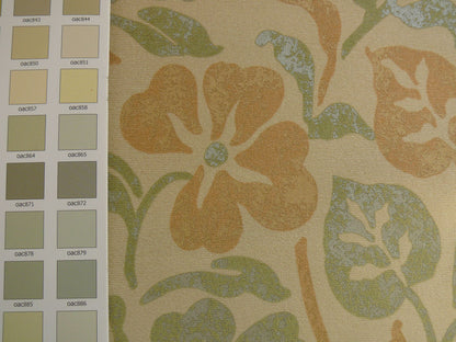 Kravet Rubino Printed Italian Velvet Spearmint Green Gold Bty MSRP USD 330/Y