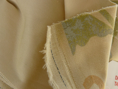 Kravet Rubino Printed Italian Velvet Spearmint Green Gold Bty MSRP USD 330/Y