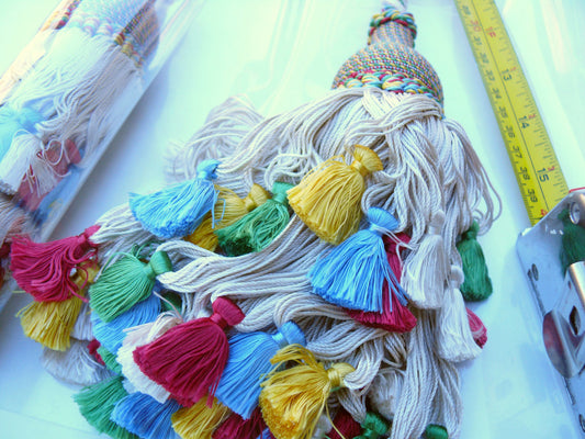 Scalamandre Lyon Silk - White Red Green Yellow Blue