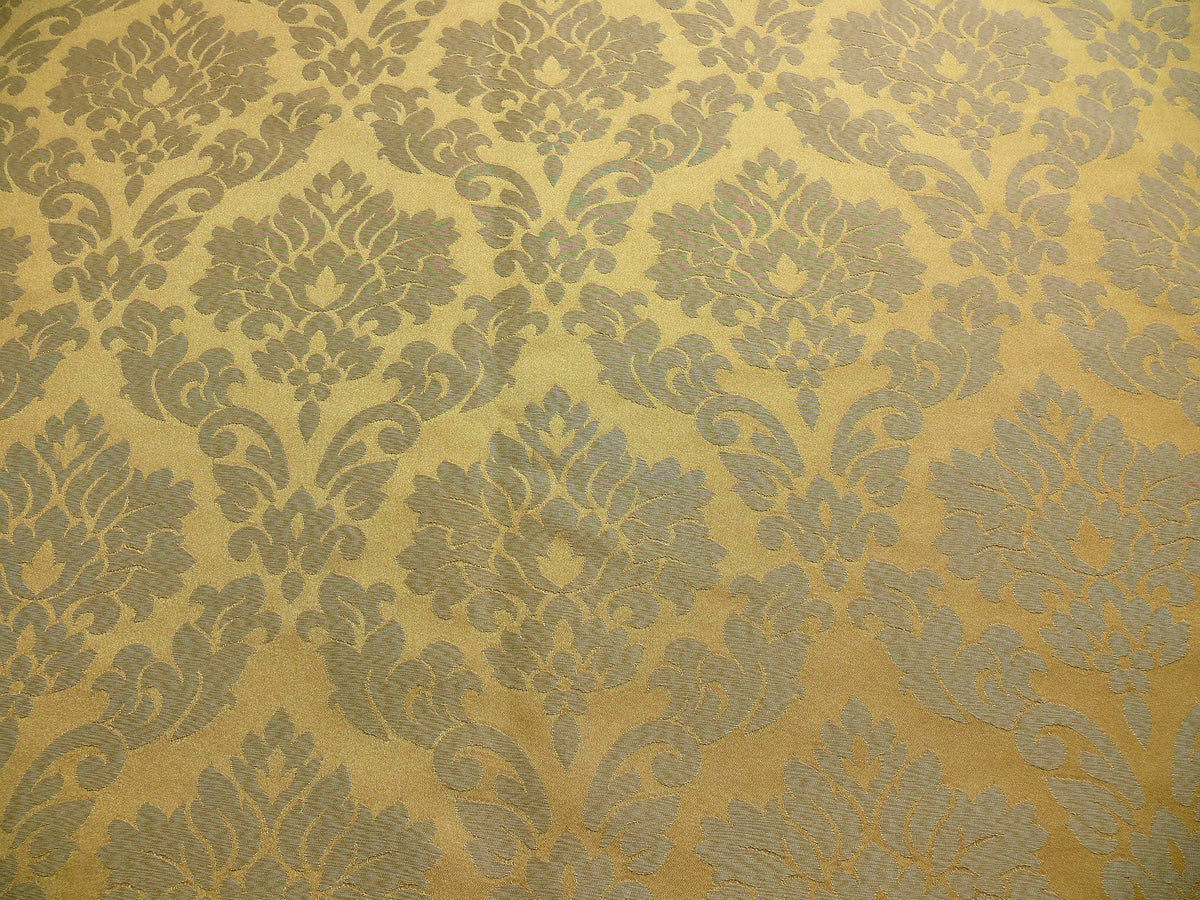 Classic Damask Medallion Cotton Blend - Gold