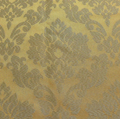 By Yard Gold Classic Damask Medallion Cotton Blend MSRP USD 200/Y #977