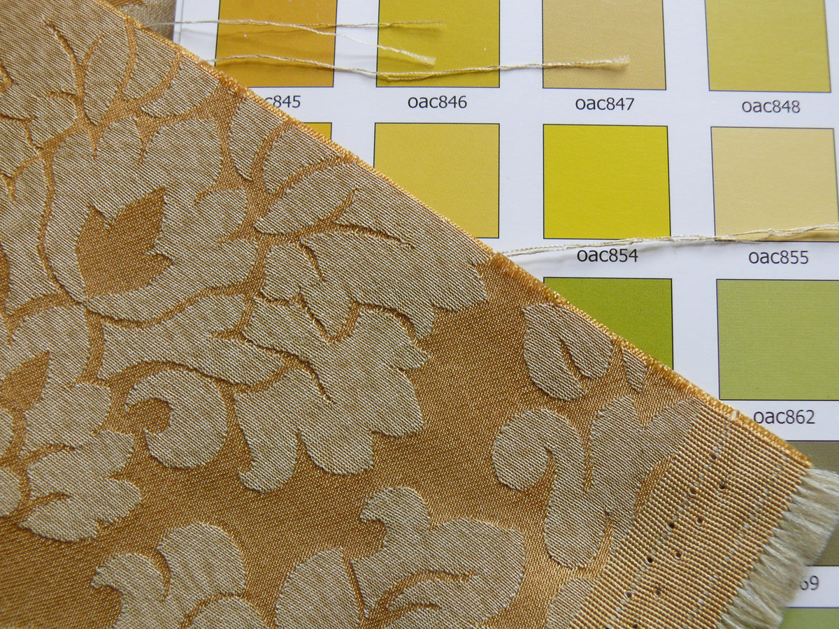 By Yard Gold Classic Damask Medallion Cotton Blend MSRP USD 200/Y #977