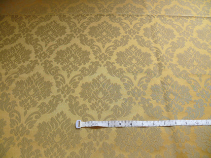By Yard Gold Classic Damask Medallion Cotton Blend MSRP USD 200/Y #977