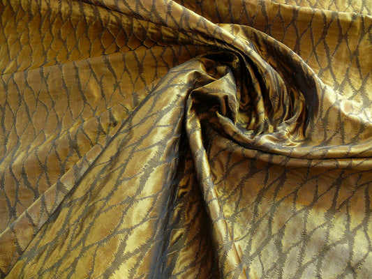 Lee Jofa Snake Skin Silk Jacquard - Antique Gold