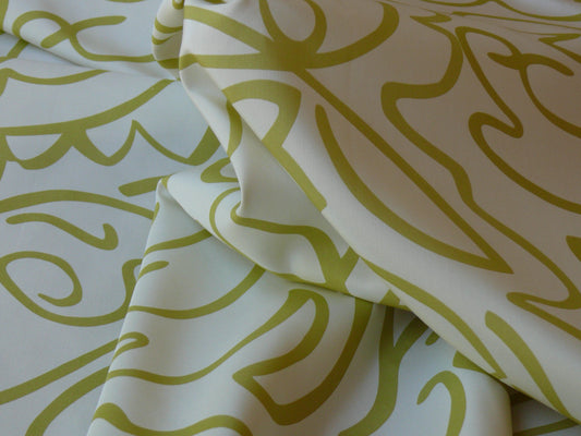 Scalamandre Yin Silk - Green/White