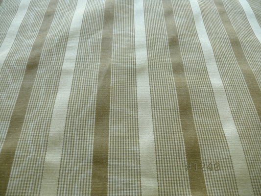 Clarence House Silky Stripe - Brown Almond & Gold