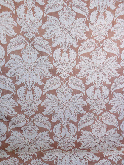 Lee Jofa Villa Lamte Damask Pumpkin Orange Cotton White Grand  MSRP USD 196/Y