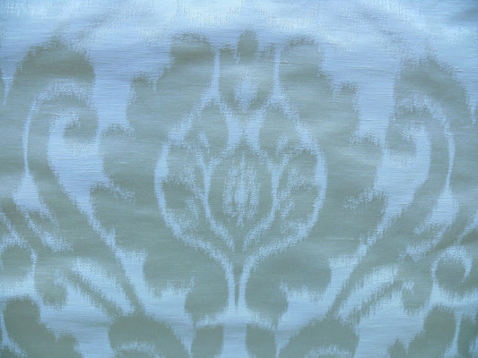 Scalamandre Damask Medallion Silk & Linen - White